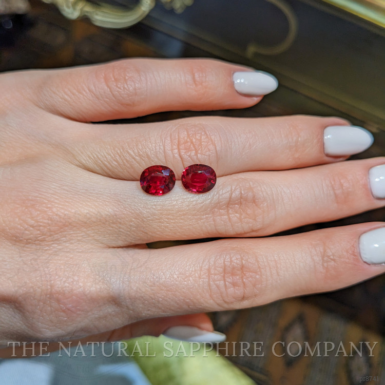 4.30 Ct.Tw. Ruby Pair from Mozambique