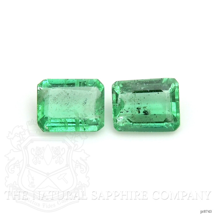 0.79 Ct.Tw. Emerald Pair from Zambia