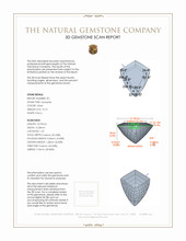 26.48&nbsp;Ct.Tw.Total Carat Weight Tanzanite Pair from Tanzania 3 D Scan Report