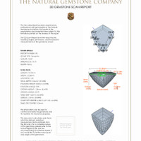 26.48 Ct.Tw.Total Carat Weight Tanzanite Pair from Tanzania 3 D Scan Report