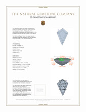28.94&nbsp;Ct.Tw.Total Carat Weight Tanzanite Pair from Tanzania 3 D Scan Report