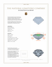 25.04 Ct.Tw.Total Carat Weight Tanzanite Pair from Tanzania 3 D Scan Report