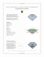 25.04&nbsp;Ct.Tw.Total Carat Weight Tanzanite Pair from Tanzania 3 D Scan Report