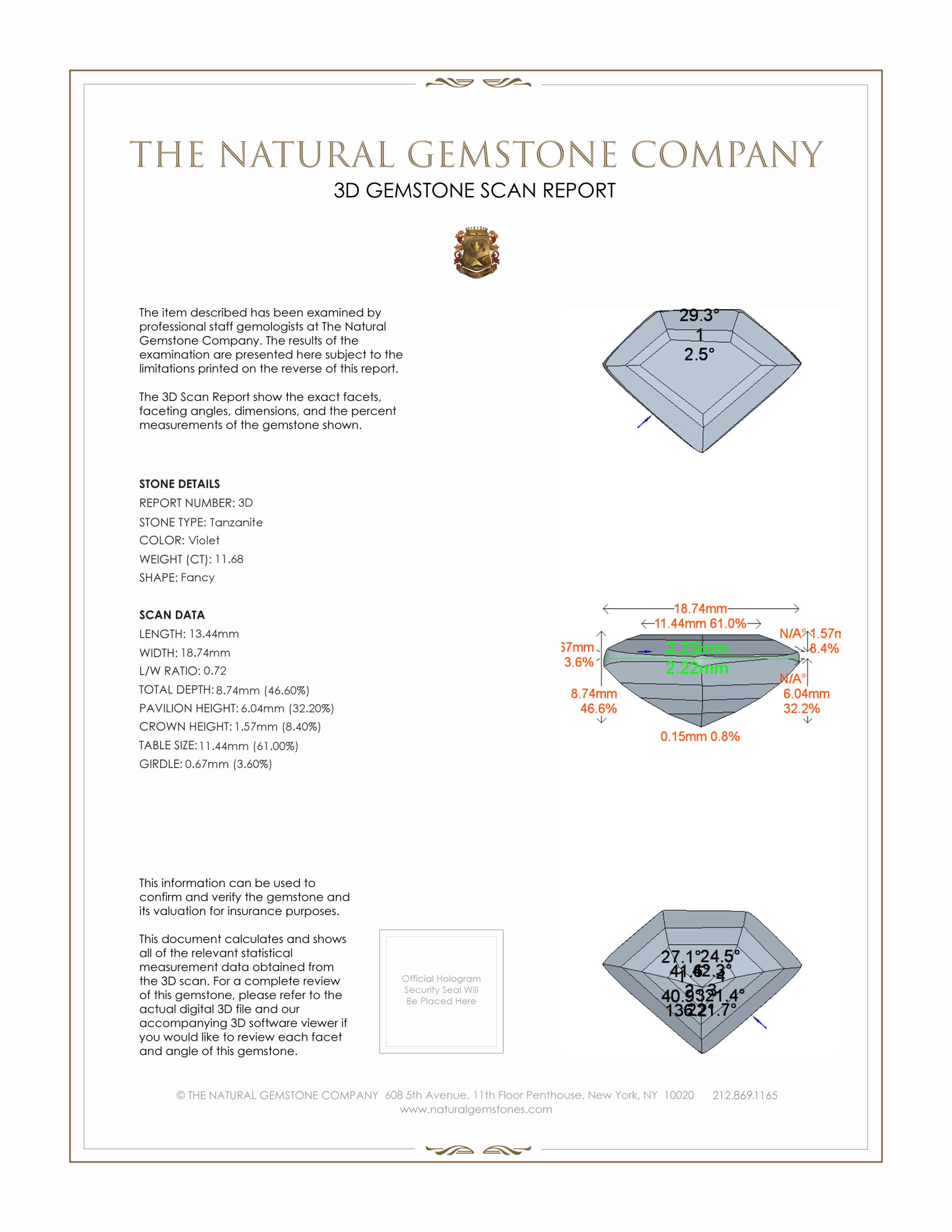 25.04 Ct.Tw. Tanzanite Pair from Tanzania