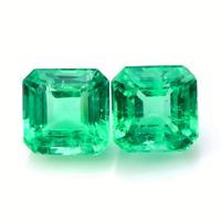 3.06 Ct.Tw.Total Carat Weight Emerald Pair from Colombia Video