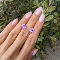 4.98&nbsp;Ct.Tw.Total Carat Weight Pink Sapphire Pair from Madagascar Life Style