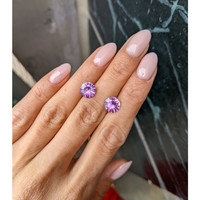 4.98 Ct.Tw.Total Carat Weight Pink Sapphire Pair from Madagascar Life Style