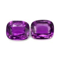 5.15&nbsp;Ct.Tw.Total Carat Weight Purple Sapphire Pair from Ceylon (Sri Lanka) Video
