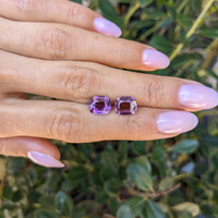 5.15&nbsp;Ct.Tw.Total Carat Weight Purple Sapphire Pair from Ceylon (Sri Lanka) Life Style