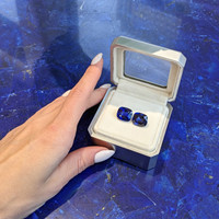 22.16&nbsp;Ct.Tw.Total Carat Weight Blue Sapphire Pair from Ceylon (Sri Lanka) Life Style