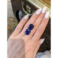 22.16&nbsp;Ct.Tw.Total Carat Weight Blue Sapphire Pair from Ceylon (Sri Lanka) Life Style