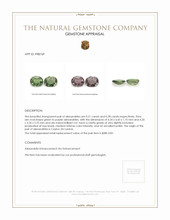 0.49 Ct.Tw.Total Carat Weight Alexandrite Pair from Ceylon (Sri Lanka) Appraisal