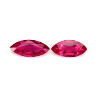 0.72 Ct.Tw.Total Carat Weight Ruby Pair from Mozambique Video
