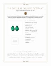 3.33 Ct.Tw.Total Carat Weight Emerald Pair from Zambia Scan Report