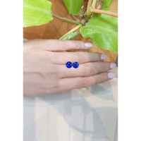 3.50&nbsp;Ct.Tw.Total Carat Weight Blue Sapphire Pair from Ceylon (Sri Lanka) Life Style