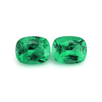 0.67 Ct.Tw.Total Carat Weight Emerald Pair from Afghanistan Video