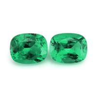0.67 Ct.Tw.Total Carat Weight Emerald Pair from Afghanistan Video