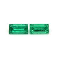 0.73 Ct.Tw.Total Carat Weight Emerald Pair from Afghanistan Video