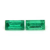 0.73 Ct.Tw.Total Carat Weight Emerald Pair from Afghanistan Video