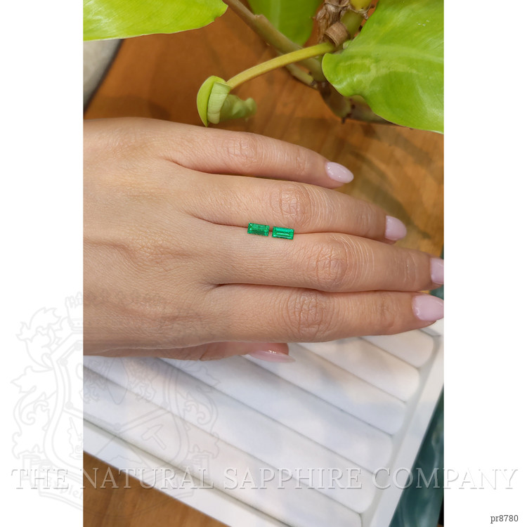 0.73 Ct.Tw. Emerald Pair from Afghanistan