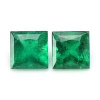 0.40 Ct.Tw.Total Carat Weight Emerald Pair from Afghanistan Video