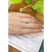 0.40 Ct.Tw.Total Carat Weight Emerald Pair from Afghanistan Life Style