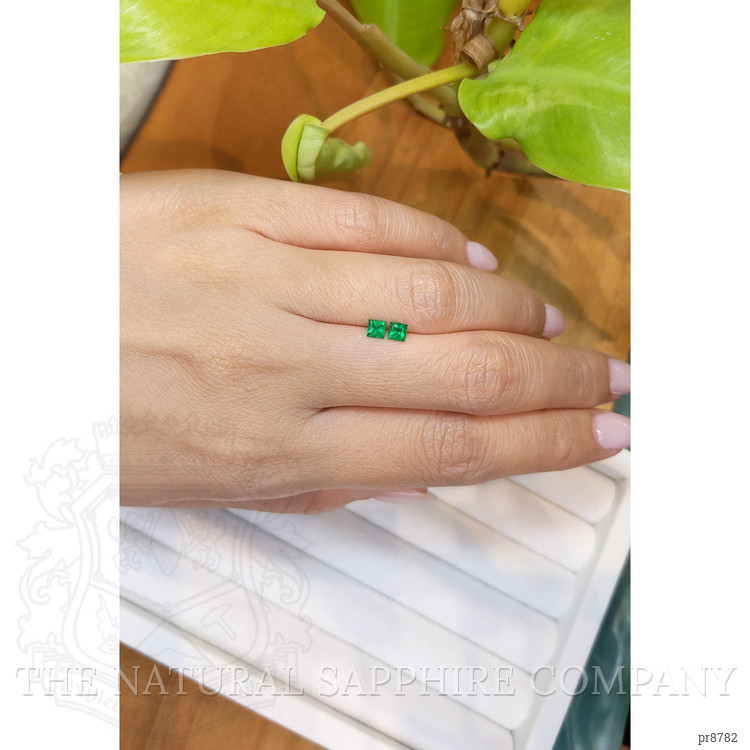 0.40 Ct.Tw. Emerald Pair from Afghanistan