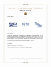 0.55&nbsp;Ct.Tw.Total Carat Weight Blue Sapphire Pair from Ceylon (Sri Lanka) Appraisal