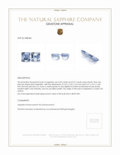 0.55 Ct.Tw.Total Carat Weight Blue Sapphire Pair from Ceylon (Sri Lanka) Appraisal