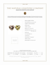 2.17 Ct.Tw.Total Carat Weight Brown Tanzanite Pair from Tanzania Scan Report
