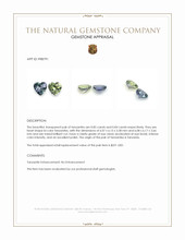 1.69 Ct.Tw.Total Carat Weight Tanzanite Pair from Tanzania Appraisal