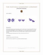 2.67&nbsp;Ct.Tw.Total Carat Weight Tanzanite Pair from Tanzania Appraisal