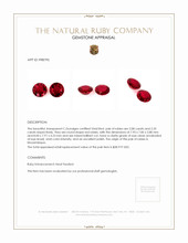 4.43 Ct.Tw.Total Carat Weight Ruby Pair from Mozambique Appraisal