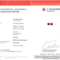4.43 Ct.Tw.Total Carat Weight Ruby Pair from Mozambique Scan Report