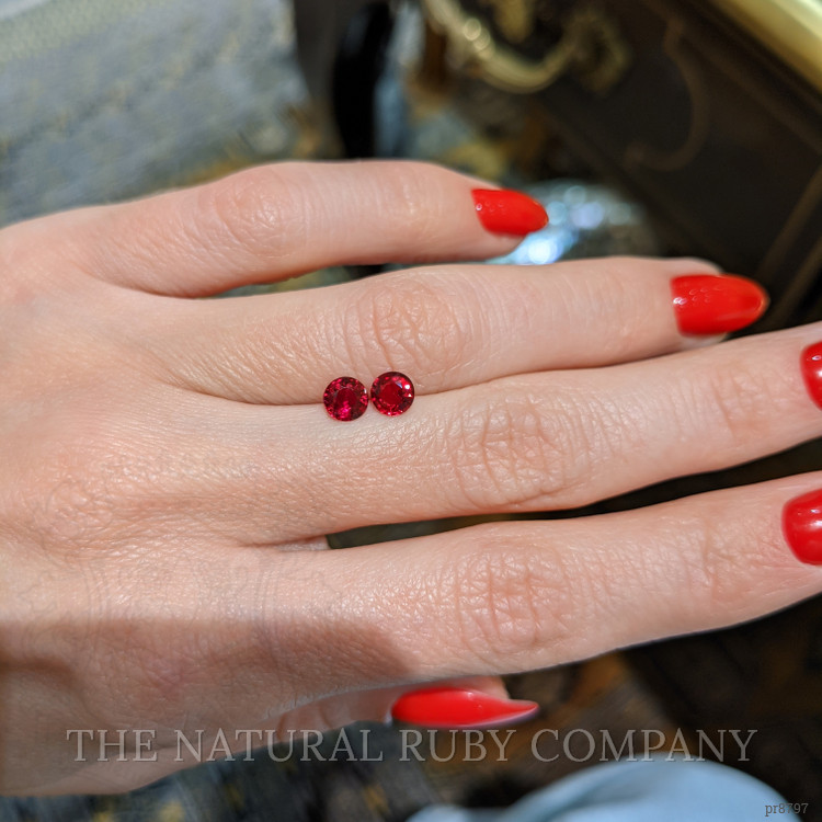 1.16 Ct.Tw. Ruby Pair from Mozambique