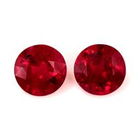 1.63 Ct.Tw.Total Carat Weight Ruby Pair from Mozambique Video
