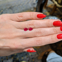 1.96 Ct.Tw.Total Carat Weight Ruby Pair from Mozambique Life Style