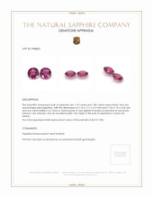 3.59 Ct.Tw.Total Carat Weight Pink Sapphire Pair from Ceylon (Sri Lanka) Appraisal