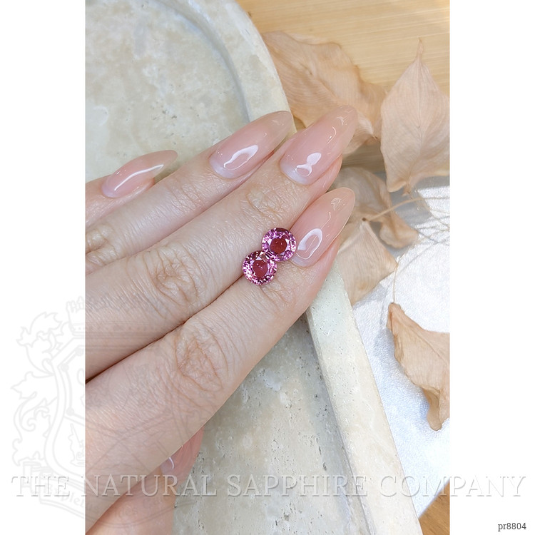 3.59 Ct.Tw. Pink Sapphire Pair from Ceylon (Sri Lanka)