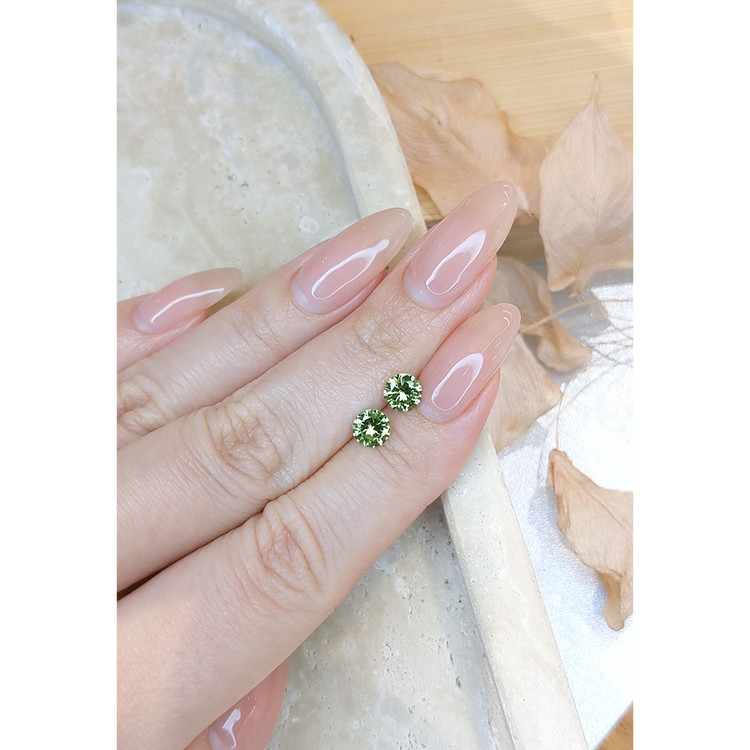 1.50 Ct.Tw. Demantoid Garnet Pair