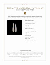6.68 Ct.Tw.Total Carat Weight Multi Color Cabochon White Opal (Light Opal) Pair from Australia Scan Report