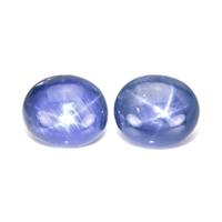 15.22&nbsp;Ct.Tw.Total Carat Weight Blue Star Sapphire Pair from Burma (Myanmar) Video
