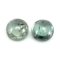 1.61&nbsp;Ct.Tw.Total Carat Weight Bluish Green Cabochon Sapphire Pair from Montana Video