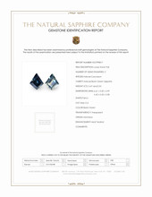 1.00 Ct.Tw.Total Carat Weight Bluish Green Sapphire Pair from Montana Scan Report