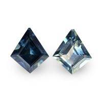 1.00&nbsp;Ct.Tw.Total Carat Weight Bluish Green Sapphire Pair from Montana Video