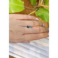 1.00&nbsp;Ct.Tw.Total Carat Weight Bluish Green Sapphire Pair from Montana Life Style