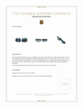1.04 Ct.Tw.Total Carat Weight Bluish Green Sapphire Pair from Montana Appraisal