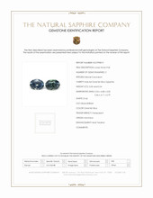 1.04 Ct.Tw.Total Carat Weight Bluish Green Sapphire Pair from Montana Scan Report