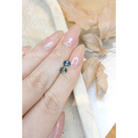 1.04 Ct.Tw.Total Carat Weight Bluish Green Sapphire Pair from Montana Life Style