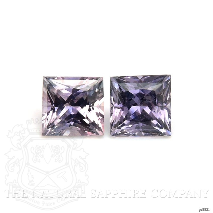 0.86 Ct.Tw. Pinkish Purple Sapphire Pair from Madagascar